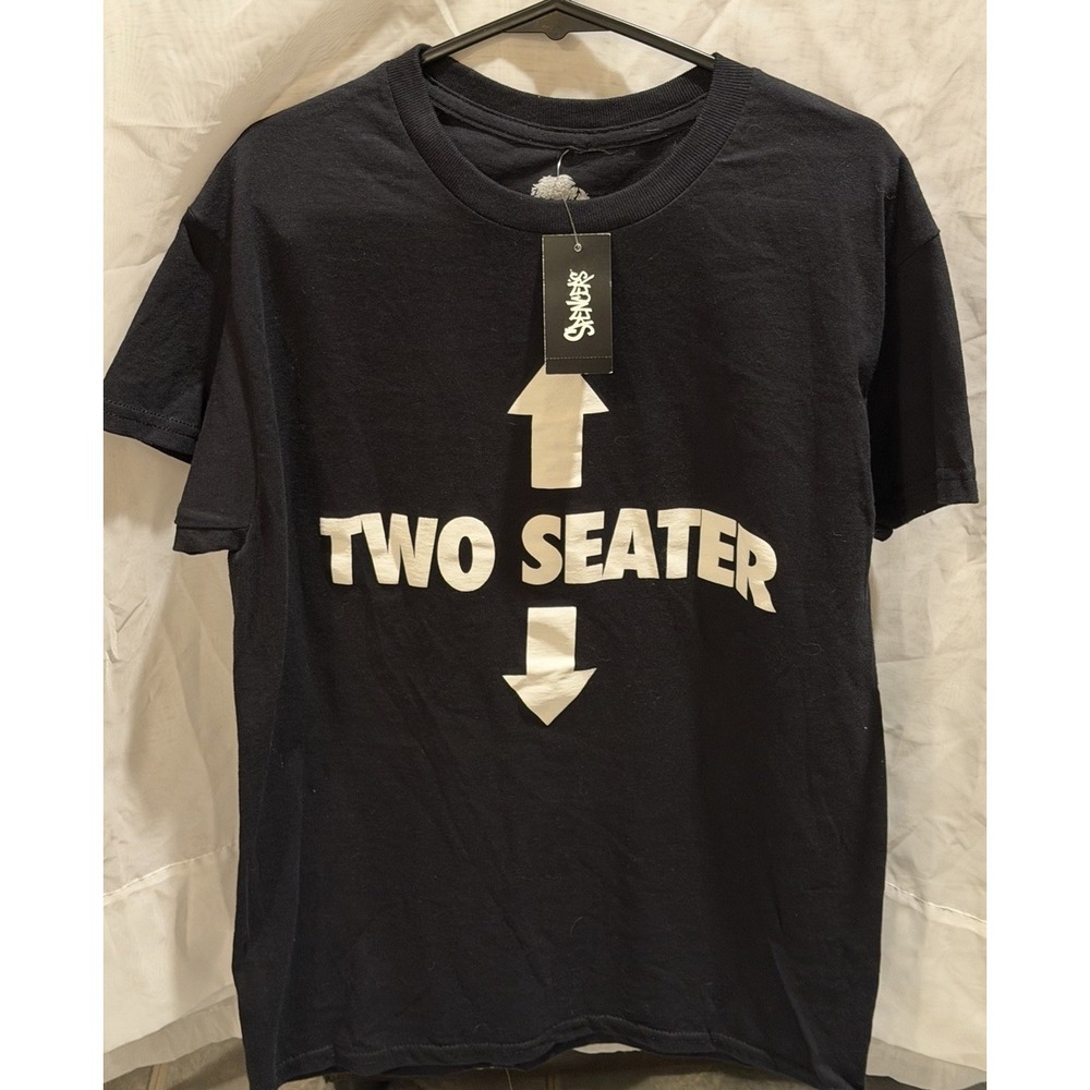 Danny Duncan Black Two Seater Graphic Short Sleeve T-Shirt Unisex Size Small NWT
